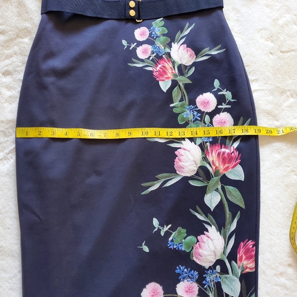 Ted Baker London Norraa Fantasia Shealth Bodycon Dress Size 8 - Picture 7 of 11